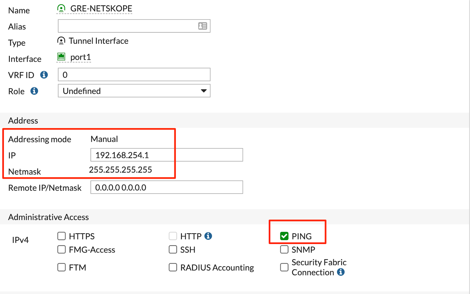 Netskope GRE with Fortinet FortiGate - Netskope Knowledge Portal