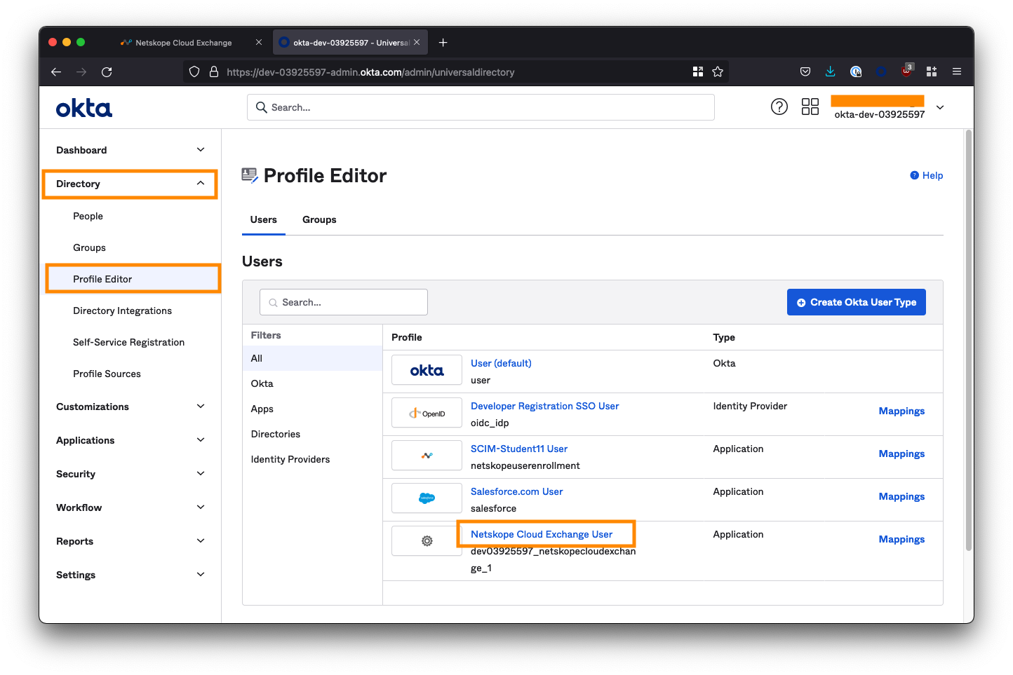 Cloud Exchange SSO with Okta - Netskope Knowledge Portal
