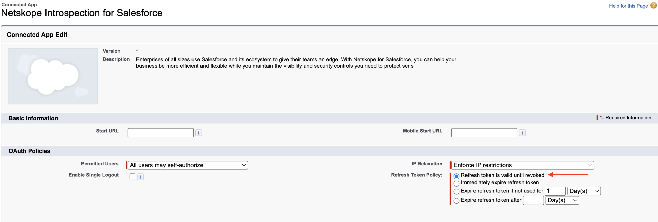 Onboard Salesforce - Netskope Knowledge Portal
