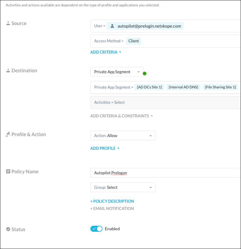Windows Autopilot with Private Access Prelogon - Netskope Knowledge Portal