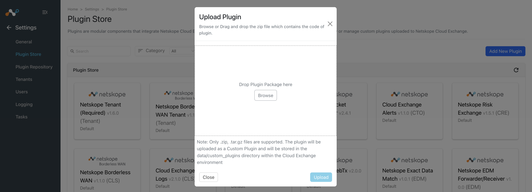 Cloud Exchange Supported Integrations - Netskope Technical Documentation