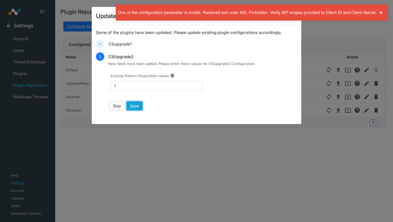CrowdStrike Plugin for Threat Exchange - Netskope Knowledge Portal