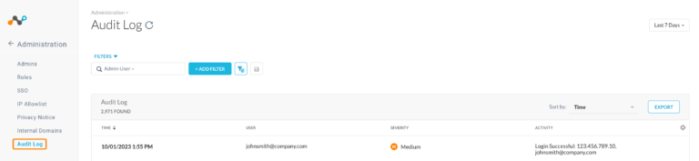 Audit Log - Netskope Knowledge Portal