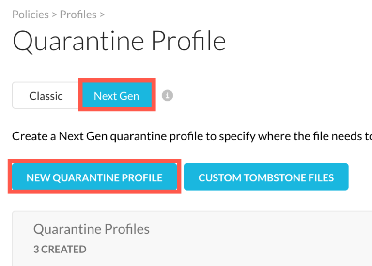 Quarantine Profile Netskope Knowledge Portal
