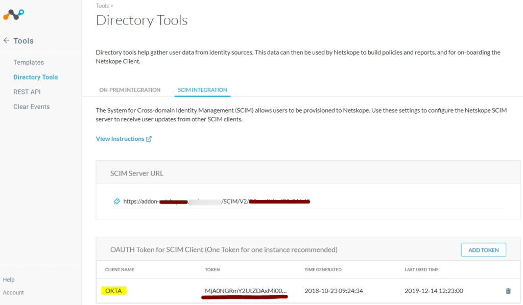 Configure Netskope OAuth Token for Azure SCIM Integration Netskope