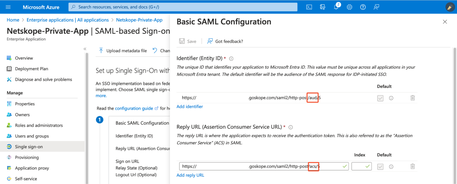Configure Browser Access with Microsoft Entra Netskope Knowledge Portal