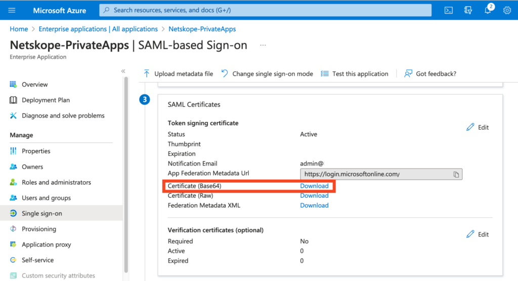 Configure Browser Access with Microsoft Entra Netskope Knowledge Portal