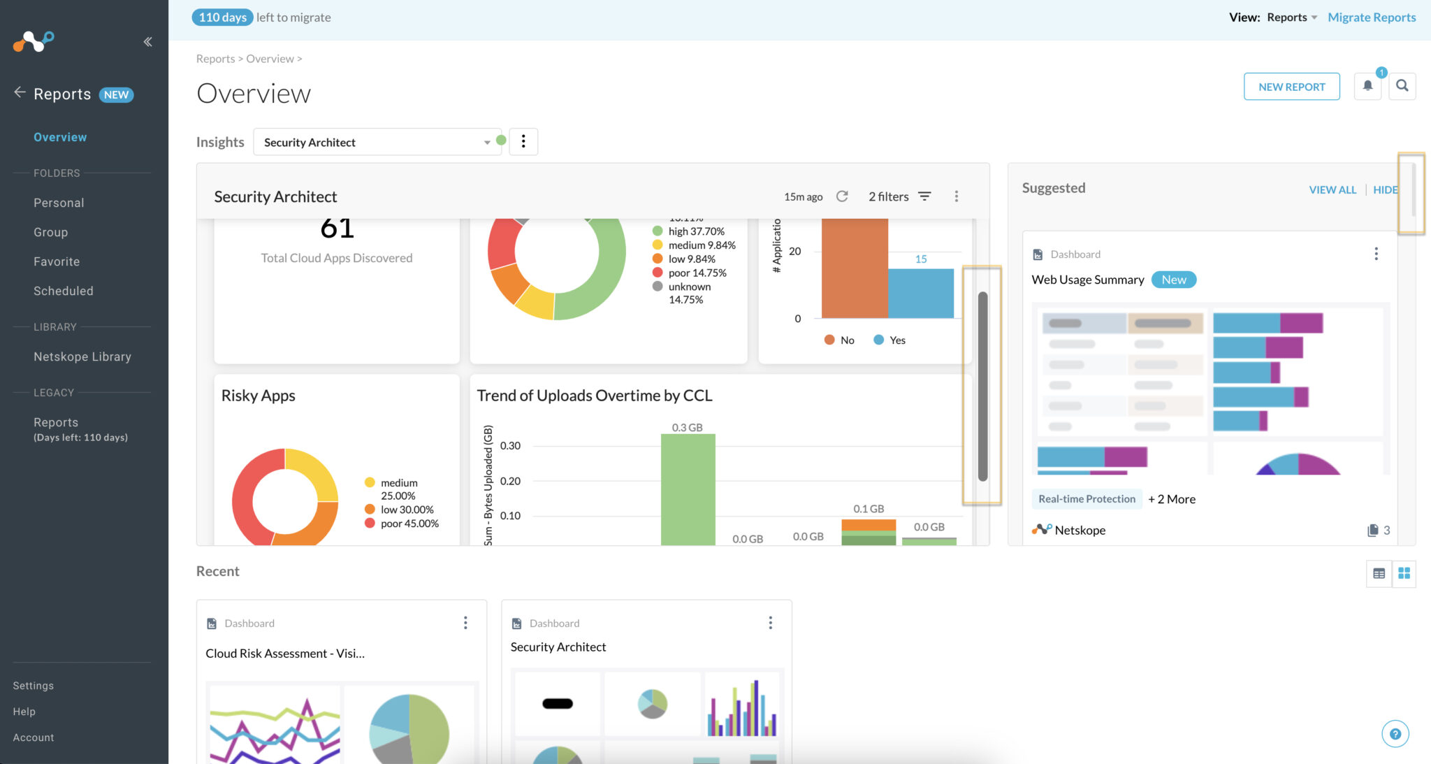 Report Application Interface Reports (New Experience) Interface - Netskope Knowledge Portal