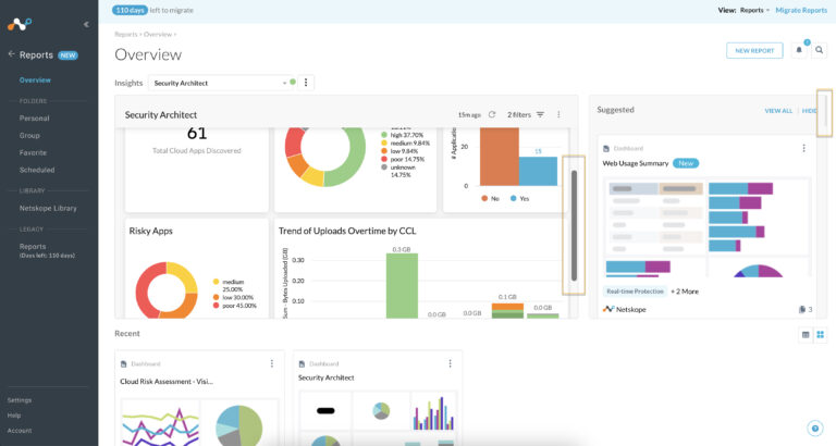 Reports (New Experience) Interface - Netskope Knowledge Portal