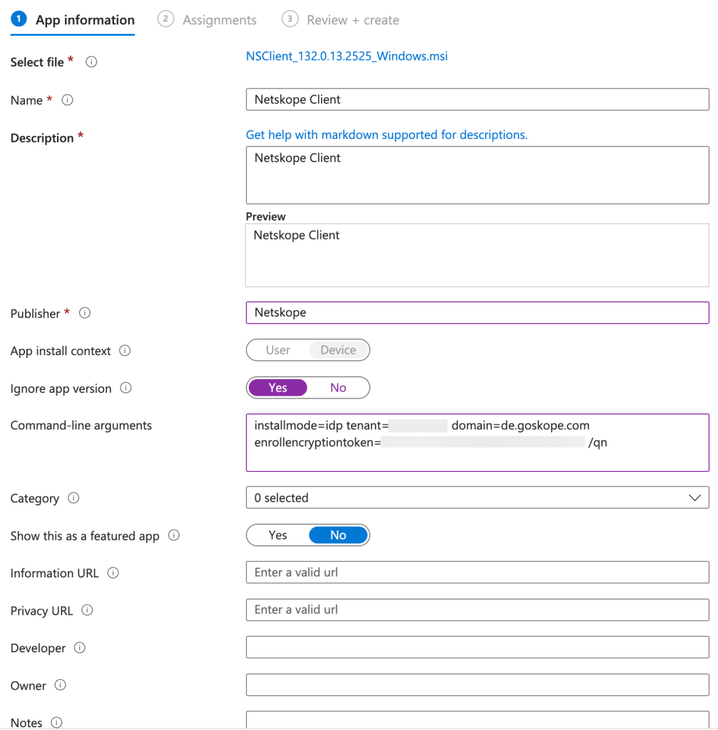 Deploy Client On Windows Using Intune - Netskope Knowledge Portal