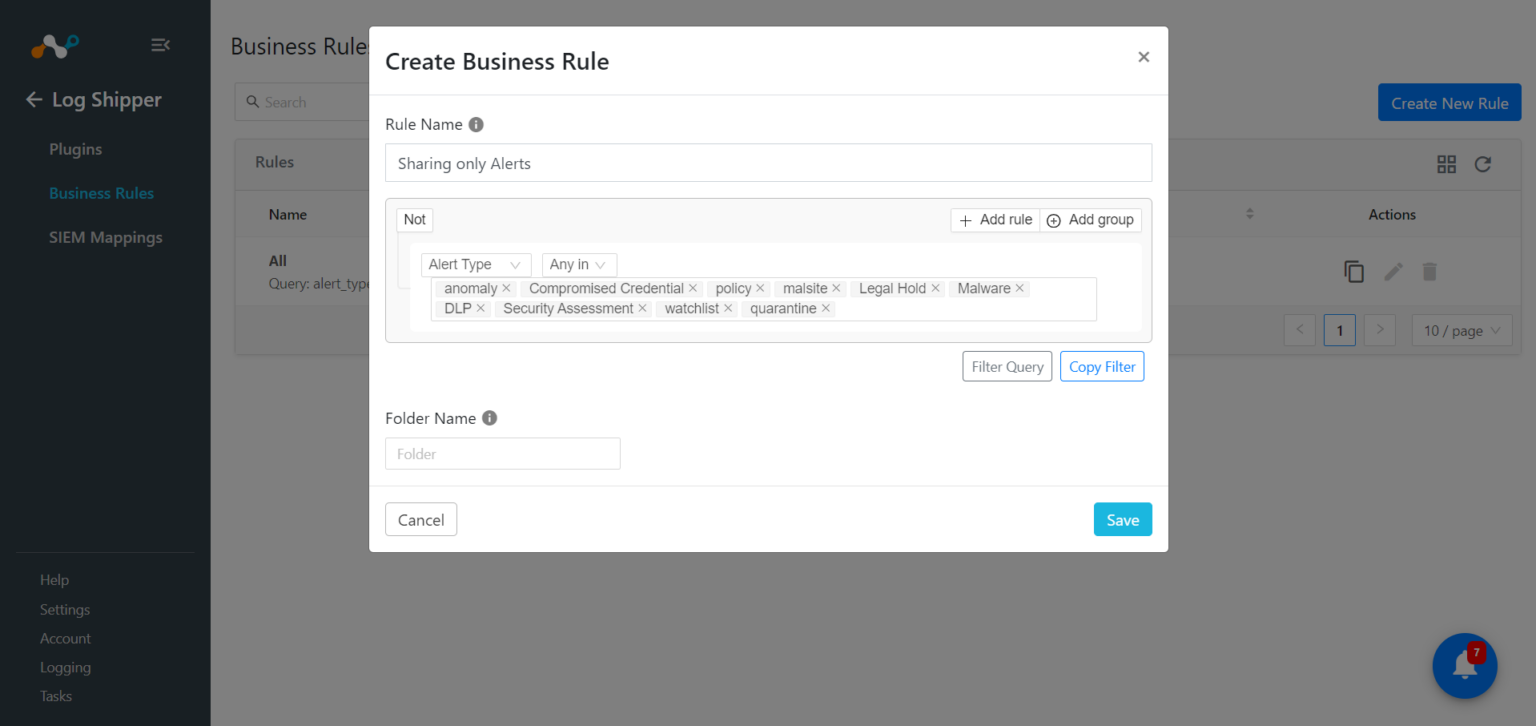 Configure the Netskope Plugin for Log Shipper Netskope Knowledge Portal