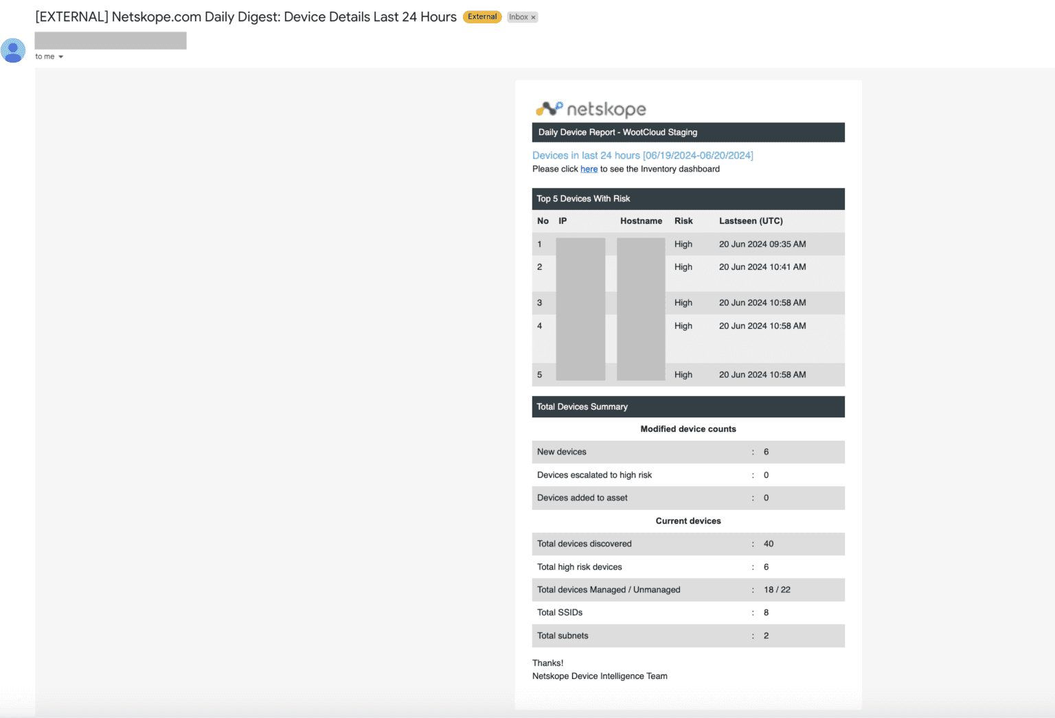How to get daily digest netskope knowledge portal