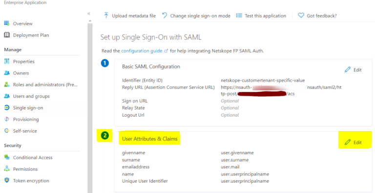 SAML Authentication with Entra ID - Netskope Knowledge Portal