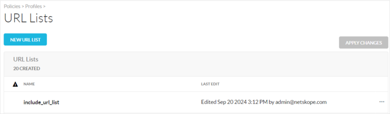 Create Custom Categories - Netskope Knowledge Portal