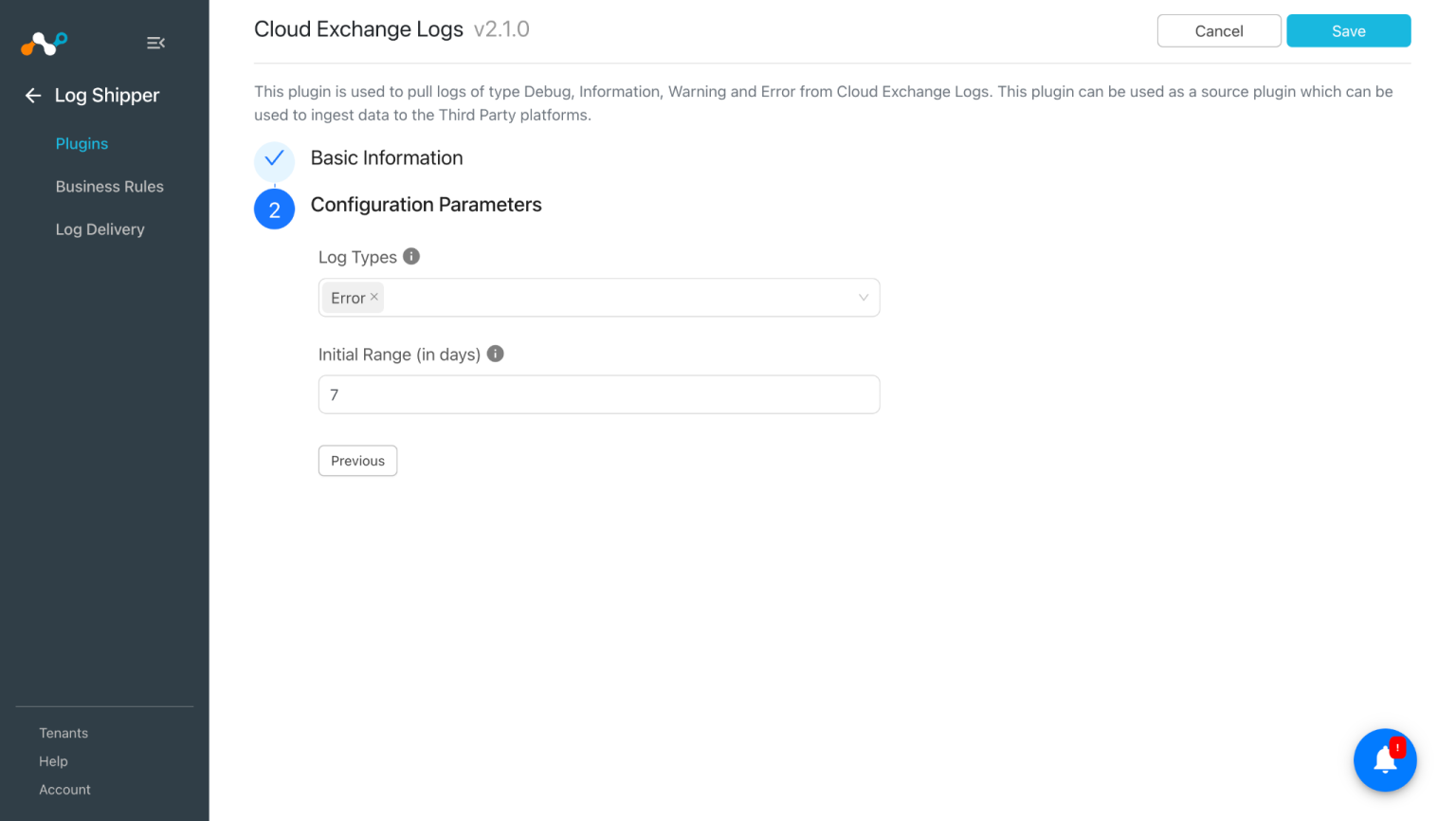 Cloud Exchange Logs Plugin for Log Shipper - Netskope Knowledge Portal