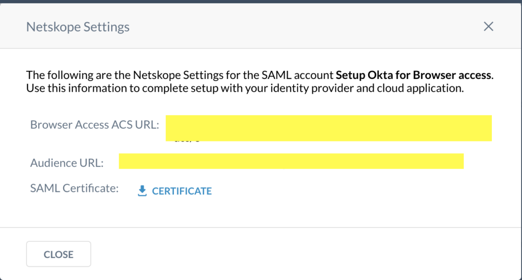 Configure Browser-based Access with Okta - Netskope Knowledge Portal
