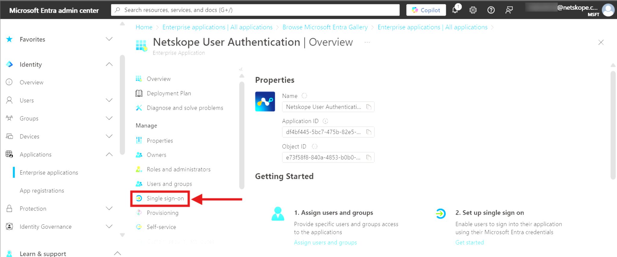 Microsoft Entra Set Up for Enterprise Browser - Netskope Knowledge Portal