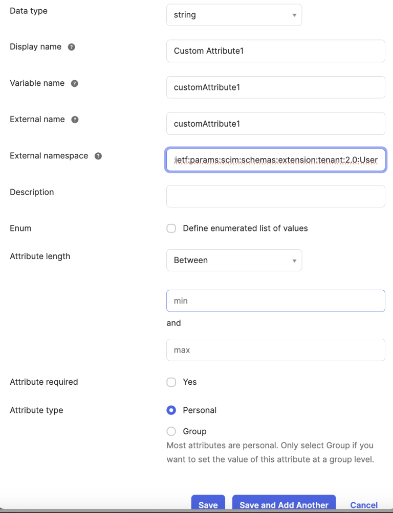 Custom SCIM Attributes - Netskope Technical Documentation