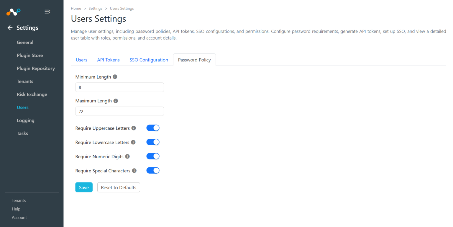 Password Policy - Netskope Knowledge Portal